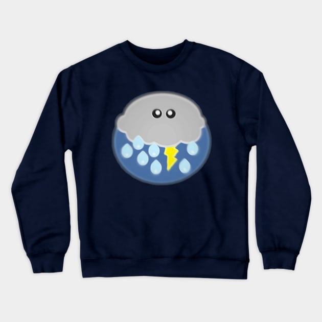 Little Storm Cloud Crewneck Sweatshirt by Patchwork Bird